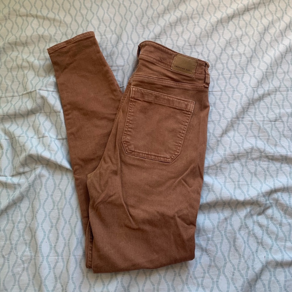 Aeo tan/brown jeggings